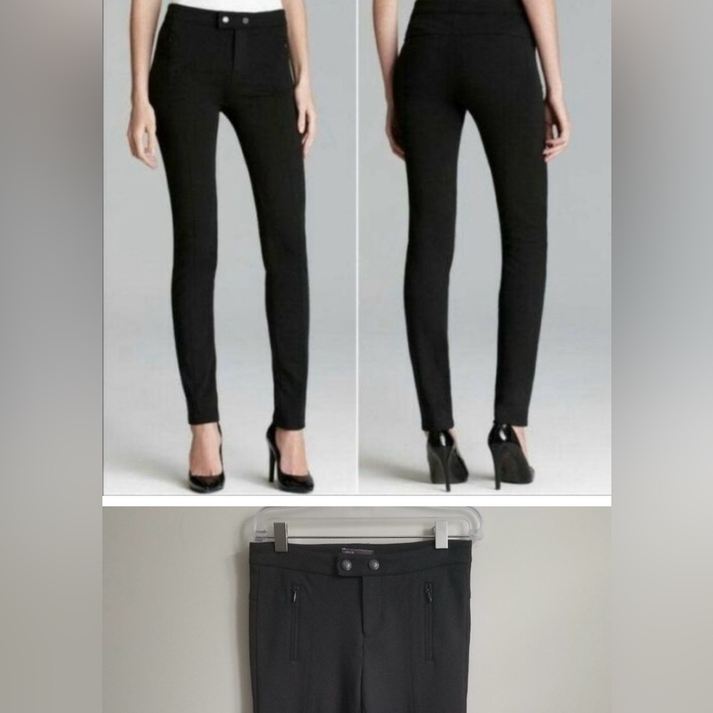 Vince Seamed Ponte Skinny Ankle Pants